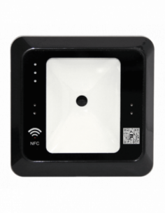 Scaner coduri de bare 1D/2D cu cititor RFID integrat, negru. Comanda online pe RFPro.ro.