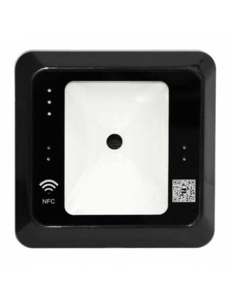Scaner coduri de bare 1D/2D cu cititor RFID integrat, negru. Comanda online pe RFPro.ro.