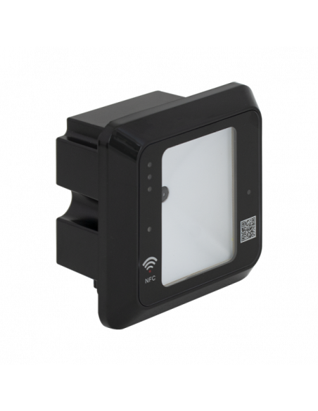 Scaner coduri de bare 1D/2D cu cititor RFID integrat, negru. Comanda online pe RFPro.ro.