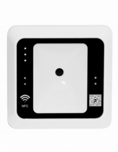 Scaner coduri de bare 1D/2D cu cititor RFID integrat, alb. Comanda online pe RFPro.ro.