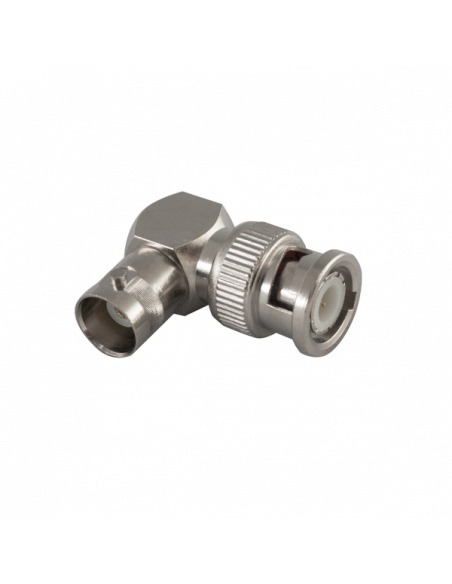 Pachet de 10 bucati de adaptoare BNC M (tata)-
F (mama) (90°). Comanda online pe RFPro.ro.