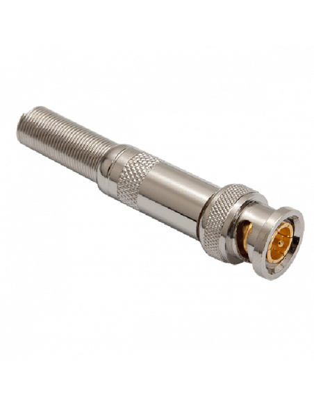 Pachet de 10 conectori BNC-M (tata) Zn auriti si pini Cu. Comanda online pe RFPro.ro.