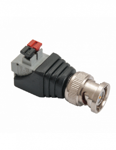 Pachet de 10 bucati de conectori BNC-M (tata) cu terminal push. Comanda online pe RFPro.ro.