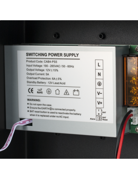 Cabinet multifunctional pentru centrale de control acces 12~14.1Vcc / 5A. Comanda online pe RFPro.ro.