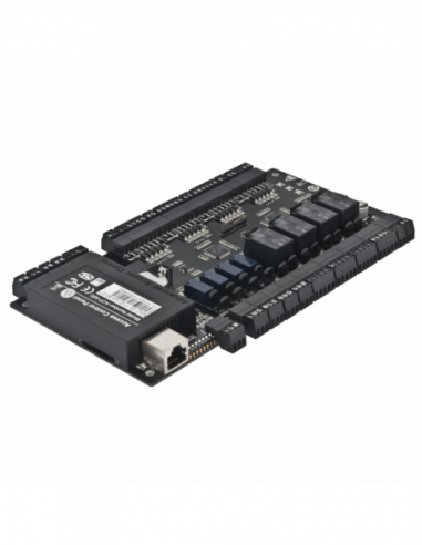 Centrala de control acces pentru 4 usi unidirectionale sau 2 bidirectionale (4 relee, 4 cititoare). Comanda online pe RFPro.ro.