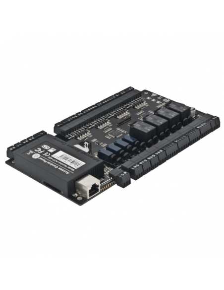 Centrala de control acces pentru 4 usi unidirectionale sau 2 bidirectionale (4 relee, 4 cititoare). Comanda online pe RFPro.ro.