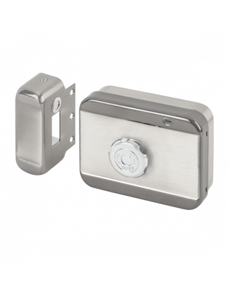 Yala electromagnetica (fail-secure) aplicabila pentru exterior cu motor si senzor magnetic . Comanda online pe RFPro.ro.