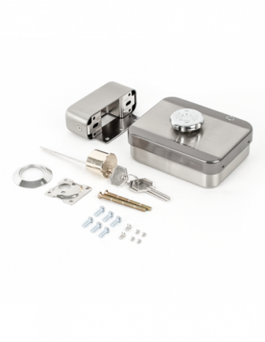Yala electromagnetica (fail-secure) aplicabila pentru exterior cu motor si senzor magnetic . Comanda online pe RFPro.ro.