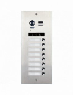 Panou de apel video modular cu camera wide angle,  8 butoane de apel. Comanda online pe RFPro.ro.
