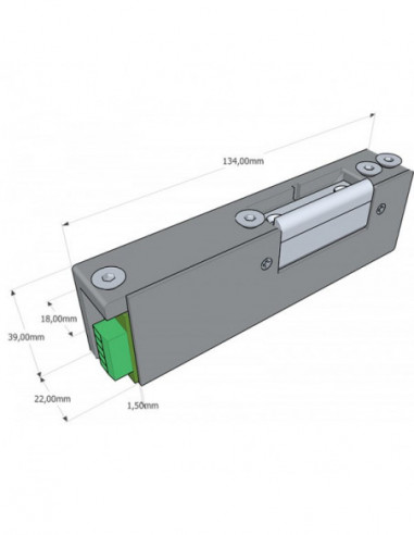 Yala electromagnetica incastrabila, pentru usi de urgenta . Comanda online pe RFPro.ro.