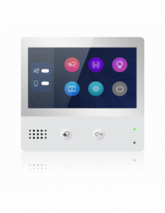 DT471-TD7 este un post de interior video cu comunicatie pe 2 fire cu postul de apel. Comanda online pe RFPro.ro.