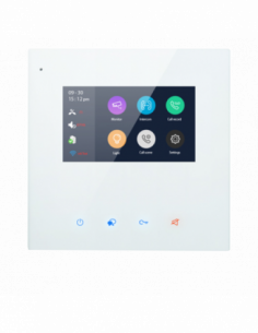 Post interior video MASTER, conexiune prin WiFi cu posturile slave sau cu telefonul mobil. Comanda online pe RFPro.ro.