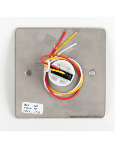Buton incastrabil/aplicabil cu carcasa, NO/NC Aluminiu. Comanda online pe RFPro.ro.
