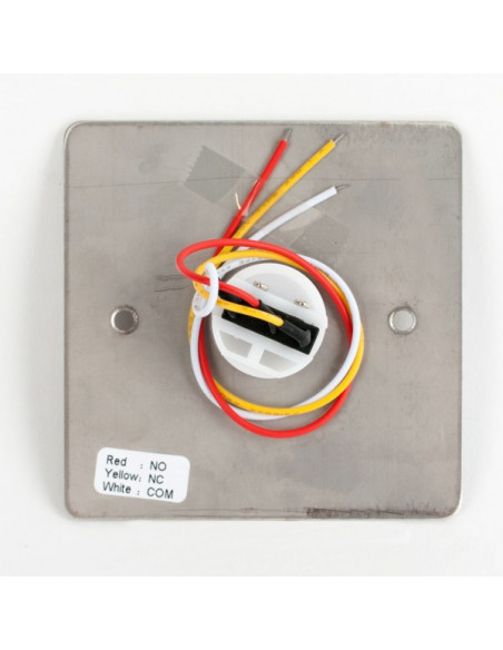 Buton incastrabil/aplicabil cu carcasa, NO/NC Aluminiu. Comanda online pe RFPro.ro.