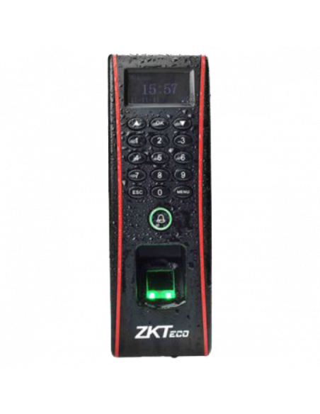Controler de acces cu functie de pontaj, cu cititoare de amprente si de cartele incorporate. Comanda online pe RFPro.ro.