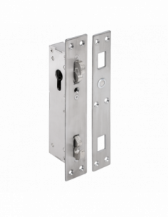 Incuietoare incastrata pentru usi glisante, cu
dubla monitorizare (contact umed +5Vcc).  . Comanda online pe RFPro.ro.