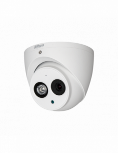 Camera Dahua HDCVI, 2MP STARTLIGHT, IR 50m, lentila fixa 2.8mm, microfon, seria Lite. Comanda online pe RFPro.ro.