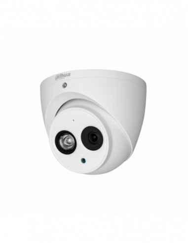 Camera Dahua HDCVI, 8MP (4K) WDR, IR 50m, lentila fixa 3.6mm, microfon, seria Lite. Comanda online pe RFPro.ro.