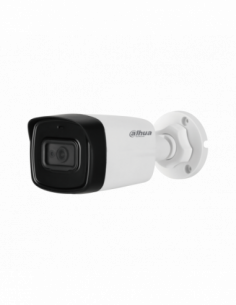 Camera Dahua HDCVI, 2MP, IR 80m, lentila fixa 3.6mm, microfon, seria Lite. Comanda online pe RFPro.ro.