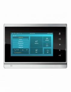 Monitor IP de 7" pt comunicatia video/audio cu posturile exterioare, alimentare PoE. Comanda online pe RFPro.ro.