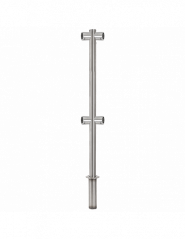 Stalp intermediar 180° din INOX,  suport pentru balustrade din INOX, montare ingropata. Comanda online pe RFPro.ro.