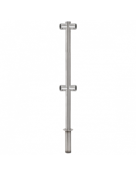 Stalp intermediar 180° din INOX,  suport pentru balustrade din INOX, montare ingropata. Comanda online pe RFPro.ro.