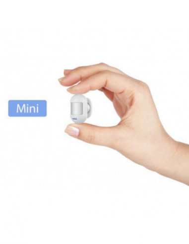Detector de miscare PIR wireless, dimensiuni reduse si suport de prindere magnetic. Comanda online pe RFPro.ro.