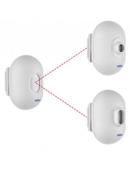 Detector de miscare PIR wireless, rezistent la apa  KR-P861. Comanda online pe RFPro.ro.