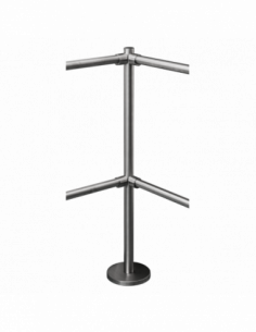 Stalp intermediar de colt 90° din INOX, suport pentru
balustrade din INOX, montare aplicata. Comanda online pe RFPro.ro. 2