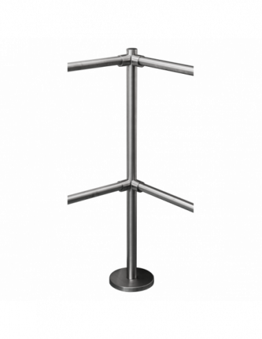 Stalp intermediar de colt 90° din INOX, suport pentru
balustrade din INOX, montare aplicata. Comanda online pe RFPro.ro.