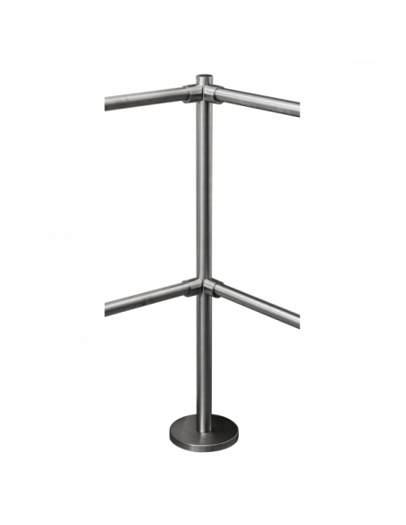 Stalp intermediar de colt 90° din INOX, suport pentru
balustrade din INOX, montare aplicata. Comanda online pe RFPro.ro.