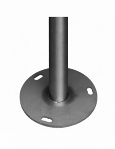 Stalp intermediar in forma de T din INOX,  suport pentru balustrade din INOX, montare aplicata. Comanda online pe RFPro.ro. 2