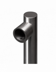 Stalp de capat din INOX, suport pentru balustrade din INOX, montare aplicata K-VO. Comanda online pe RFPro.ro. 2