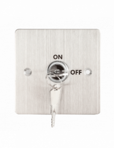 Buton de iesire incastrabil/aplicabil cu carcasa, cu cheie, cu led. Comanda online pe RFPro.ro.