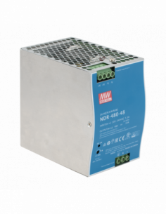 Sursa de alimentare industriala 48vcc/ 480W, cu o singura iesire, montare pe sina DIN. Comanda online pe RFPro.ro.
