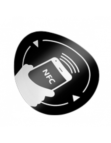 Eticheta NFC autoadeziva, rotunda. Comanda online pe RFPro.ro.
