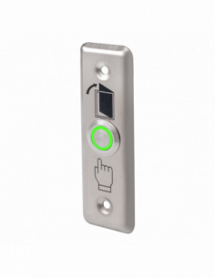 Buton de iesire cu LED, incastrabil, complet metalic, pt eliberarea usilor control acces . Comanda online pe RFPro.ro.