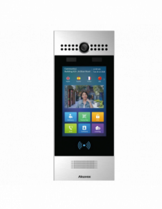 Post de apel IP SIP cu ecran LCD touchscreen-7, tastatura numerica si cititor de proximitate RFID. Comanda online pe RFPro.ro.