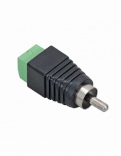 Pachet de 10 bucati de conectori RCA male (tata) rapid, cu bloc terminal cu suruburi. Comanda online pe RFPro.ro.