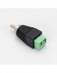Pachet de 10 bucati de conectori RCA male (tata) rapid, cu bloc terminal cu suruburi. Comanda online pe RFPro.ro. 2