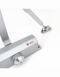 Amortizor hidraulic cu brat reglabil, pentru usi de 15~150kg si latime de pana la 1.5m, argintiu. Comanda online pe RFPro.ro. 2