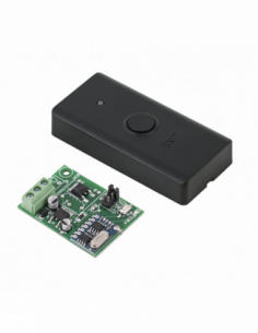 Buton de acces cu comunicatie wireless, contact umed +12Vcc. Comanda online pe RFPro.ro. 2