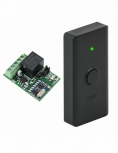 Buton de acces cu comunicatie wireless, contact uscat NO-CON-NC. Comanda online pe RFPro.ro.