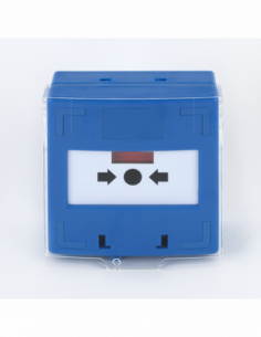 Buton iesire de urgenta cu 3 comutatoare NC-COM-NO, albastru. Comanda online pe RFPro.ro.