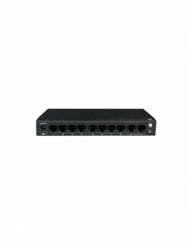 Switch ethernet PoE+, 8 porturi 10/100 Mbps POE+ downlink, 2 porturi 10/100 Mbps uplink, 120W. Comanda online pe RFPro.ro.