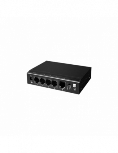 Switch ethernet PoE+ cu functie PoE Watchdog, 4 porturi. Comanda online pe RFPro.ro.