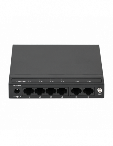 Switch ethernet PoE+ cu functie PoE Watchdog, 4 porturi 10/100 Mbps POE+ downlink, 2 porturi 10/100. Comanda online pe RFPro.ro.