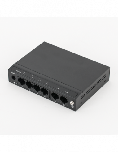 Switch ethernet PoE+ cu functie PoE Watchdog, 4 porturi 10/100 Mbps POE+ downlink, 2 porturi 10/100. Comanda online pe RFPro.ro.