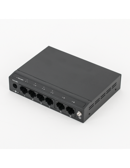 Switch ethernet PoE+ cu functie PoE Watchdog, 4 porturi 10/100 Mbps POE+ downlink, 2 porturi 10/100. Comanda online pe RFPro.ro.