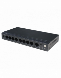 Switch ethernet PoE+, 8 porturi 10/100 Mbps POE+ downlink, 1 port 10/100 Mbps uplink, 93W. Comanda online pe RFPro.ro.